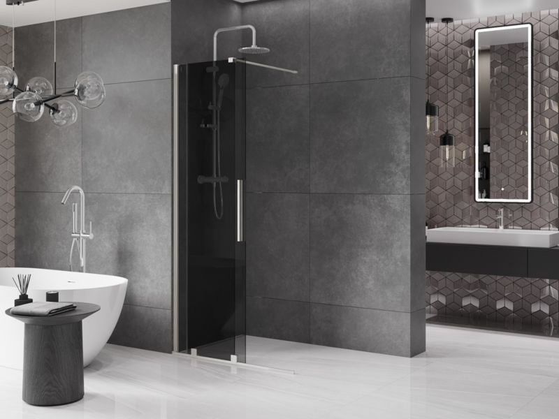 Ścianka prysznicowa przesuwna Mexen Velar grafit 90 x 200 cm  871-090-000-43-971 szt.