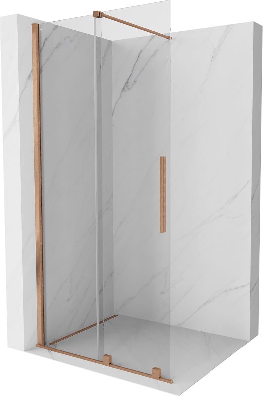 Ścianka prysznicowa przesuwna Mexen Velar miedź szczotkowana 75x200 cm 871-075-000-03-65 1 szt.