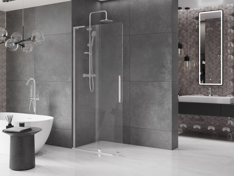 Ścianka prysznicowa przesuwna Mexen Velar transparent 100 x 200 cm 871-100-003-03-01 1 szt.