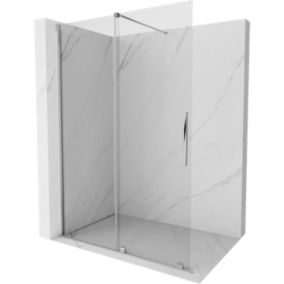 Ścianka prysznicowa rozsuwana Mexen Velar chrom transparent 140x200 cm 1 szt.