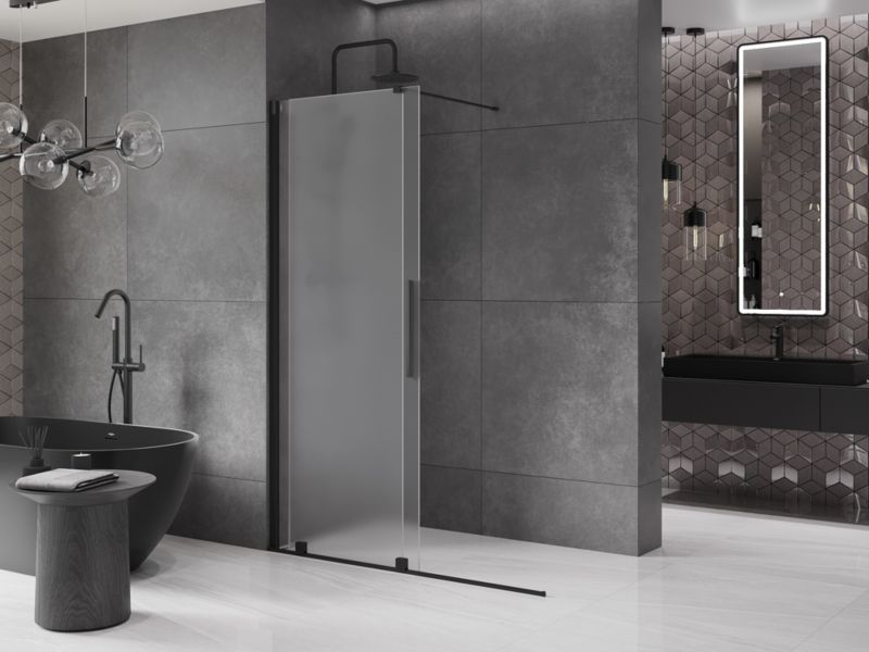 Ścianka prysznicowa rozsuwana Mexen Velar czarna 150x200 cm 871-150-000-33-70 1 szt.