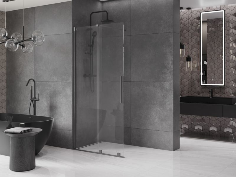 Ścianka prysznicowa rozsuwana Mexen Velar gun gray 100x200 cm 1 szt.
