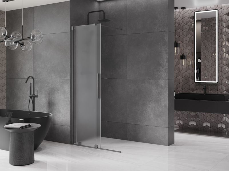 Ścianka prysznicowa rozsuwana Mexen Velar gun gray 110x200 cm 1 szt.