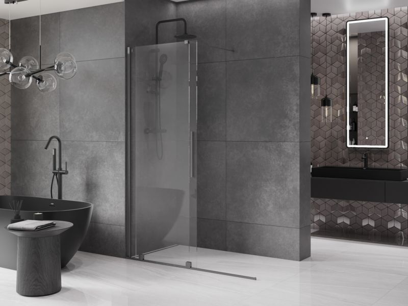Ścianka prysznicowa rozsuwana Mexen Velar gun gray 160x200 cm 1 szt.