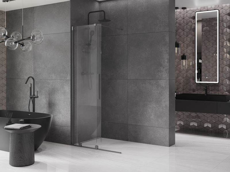 Ścianka prysznicowa rozsuwana Mexen Velar gun gray 75x200 cm 1 szt.