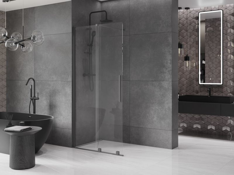 Ścianka prysznicowa rozsuwana Mexen Velar gun metal 85x200 cm 1 szt.