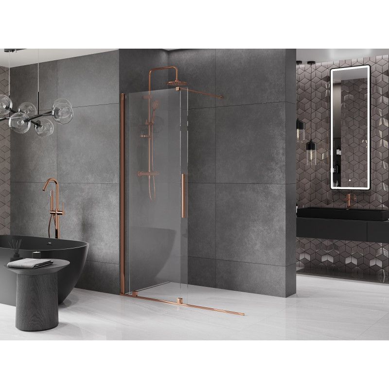 Ścianka prysznicowa rozsuwana Mexen Velar różowe złoto 160x200 cm  871-160-000-03-60 1 szt.