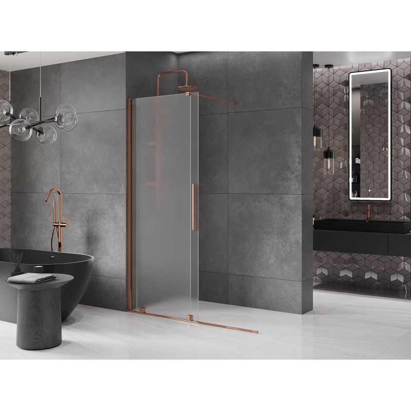 Ścianka prysznicowa rozsuwana Mexen Velar szron różowe złoto 150x200 cm 871-150-000-33-60 1 szt.