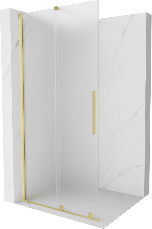 Ścianka prysznicowa rozsuwana Mexen Velar szron złoty szczotkowany 80 x 200 cm 1 szt.