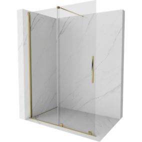 Ścianka prysznicowa rozsuwana Mexen Velar złota 130x200 cm 871-130-000-03-50 1 szt.