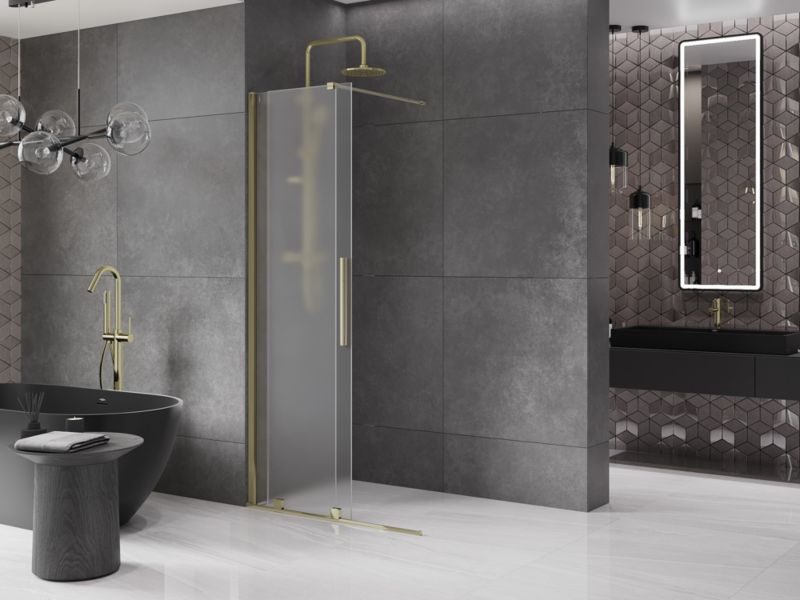 Ścianka prysznicowa rozsuwana Mexen Velar złota 85x200 cm 871-085-000-33-50 1 szt.