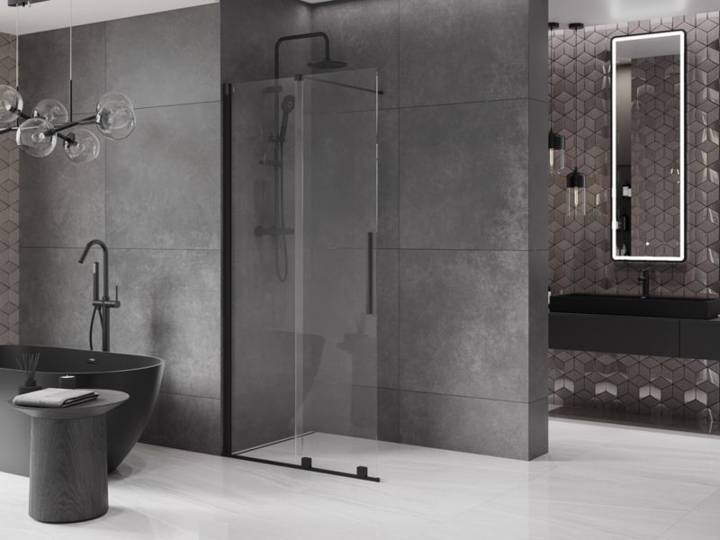Ścianka prysznicowa rozsuwnana Mexen Velar czarna 75x200 cm 871-075-000-03-70 1 szt.