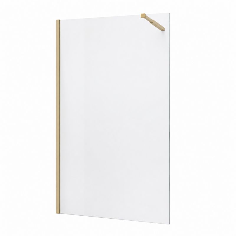Ścianka prysznicowa Silla Walk-In transparentna złota 120 x 200 cm, 1 szt.