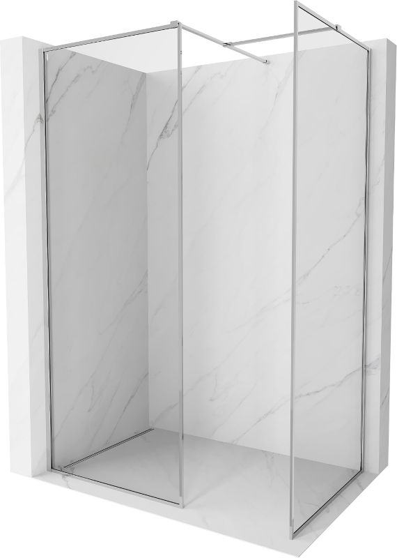 Ścianka prysznicowa typu walk-in Mexen Kioto-F chrom 80x80 1 szt.
