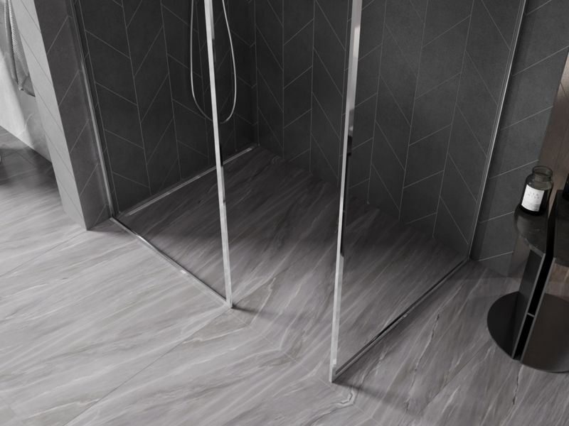 Ścianka prysznicowa typu walk-in Mexen Kioto-F chrom 80x80 1 szt.
