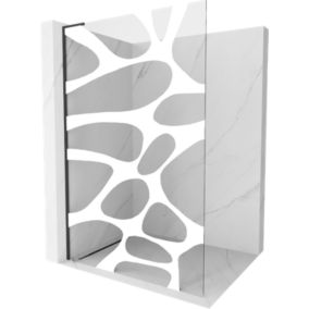 Ścianka prysznicowa typu walk-in Mexen Kioto L biały wzór 100 x 200 cm 1 szt.