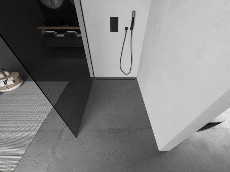 Ścianka prysznicowa typu walk-in Mexen Kioto L grafitowa 70x200 cm 800-070-103-70-40 1 szt.