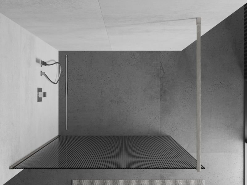Ścianka prysznicowa typu walk-in Mexen Kioto prążki 120 x 200 cm 1 szt.