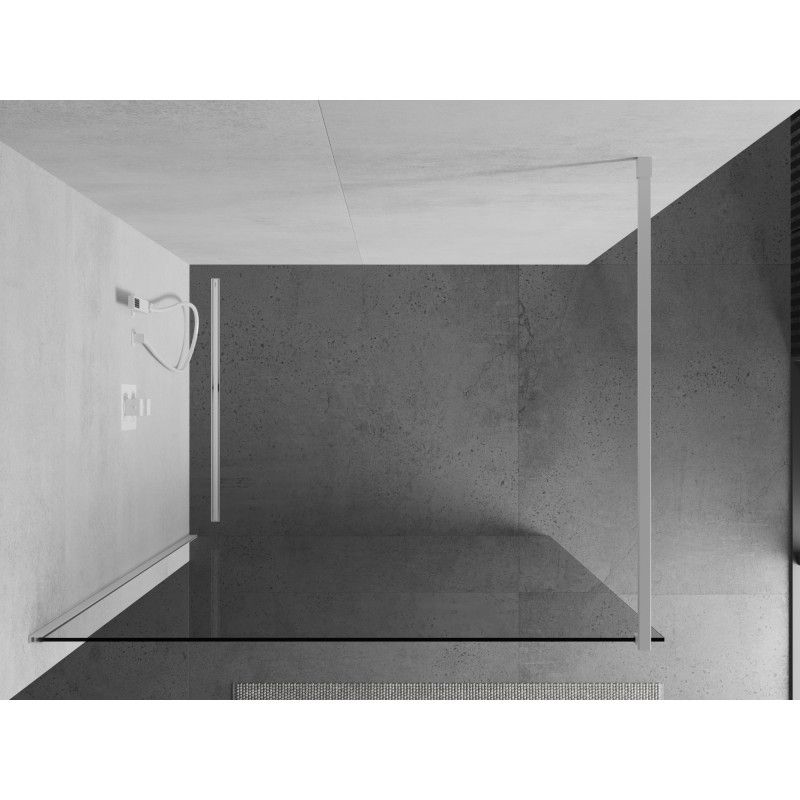 Ścianka prysznicowa walk-in Mexen Kioto biały 155x200 cm 1 szt.