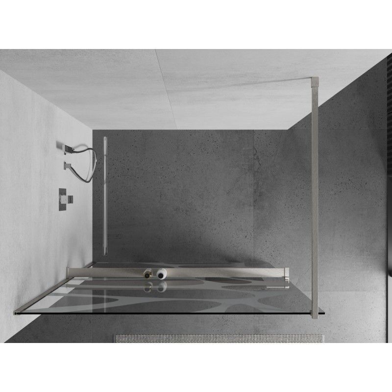 Ścianka prysznicowa Walk-in Mexen Kioto+ biały wzór 90x200 cm 1 szt.