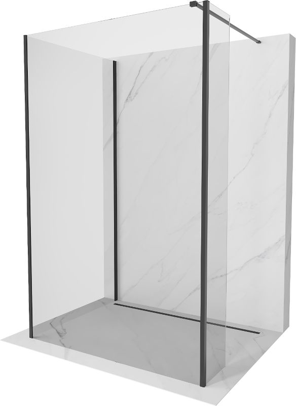 Ścianka prysznicowa walk-in Mexen Kioto czarna 100x100x40 1 szt.