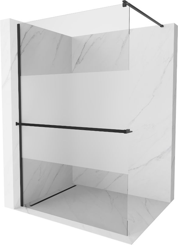 Ścianka prysznicowa walk-in Mexen Kioto+ czarna 110x200 cm  800-110-121-70-35 1 szt.