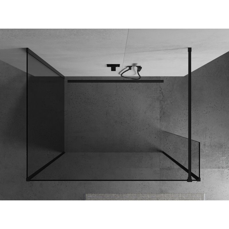 Ścianka prysznicowa walk-in Mexen Kioto czarna 125 x 70 x 30 cm 1 szt.