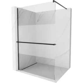 Ścianka prysznicowa walk-in Mexen Kioto+ czarna 70x200 1 szt.