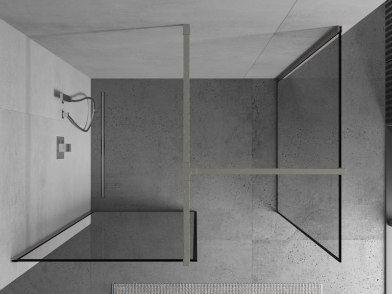 Ścianka prysznicowa walk-in Mexen Kioto czarny wzór 100x100 cm  800-100-202-97-70-1001 szt.