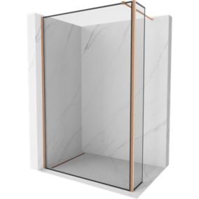 Ścianka prysznicowa walk-in Mexen Kioto czarny wzór 100x30 cm 1 szt.