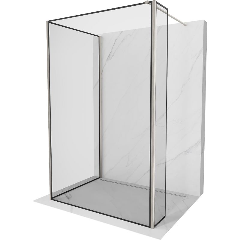 Ścianka prysznicowa walk-in Mexen Kioto czarny wzór 110x110x40 cm 1 szt.