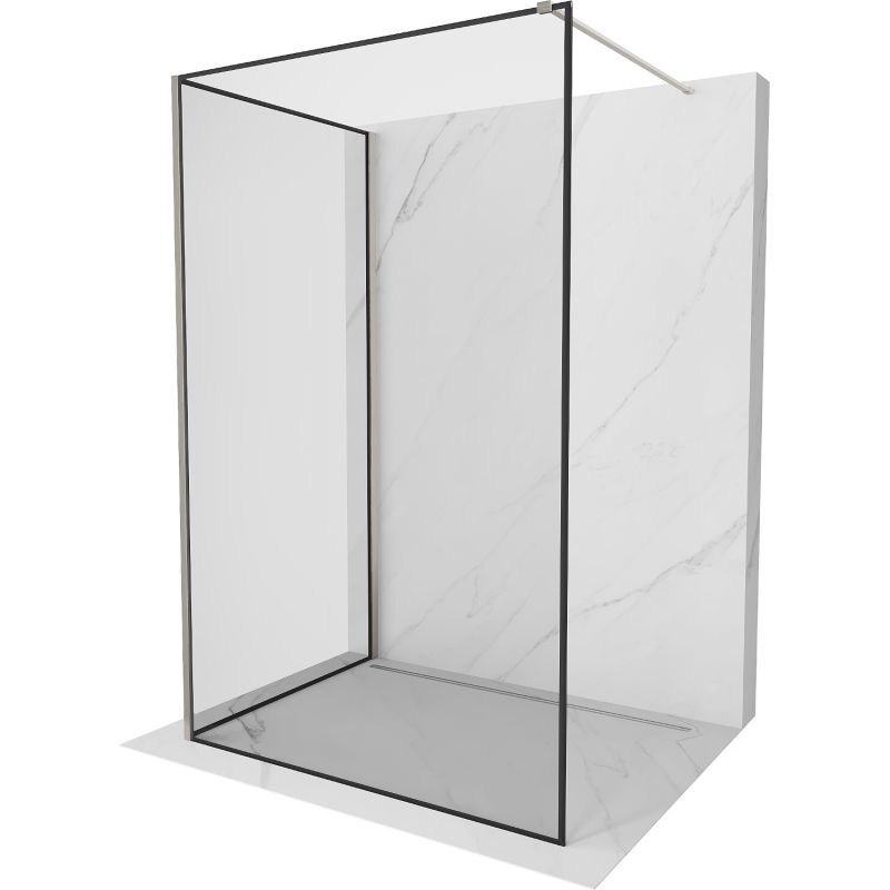 Ścianka prysznicowa walk-in Mexen Kioto czarny wzór 140x70 cm 1 szt.