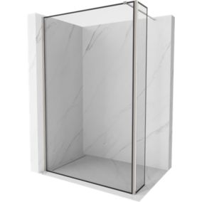Ścianka prysznicowa walk-in Mexen Kioto czarny wzór 90x40 cm 1 szt.