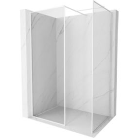 Ścianka prysznicowa walk-in Mexen Kioto-F biała 140x70 1 szt.
