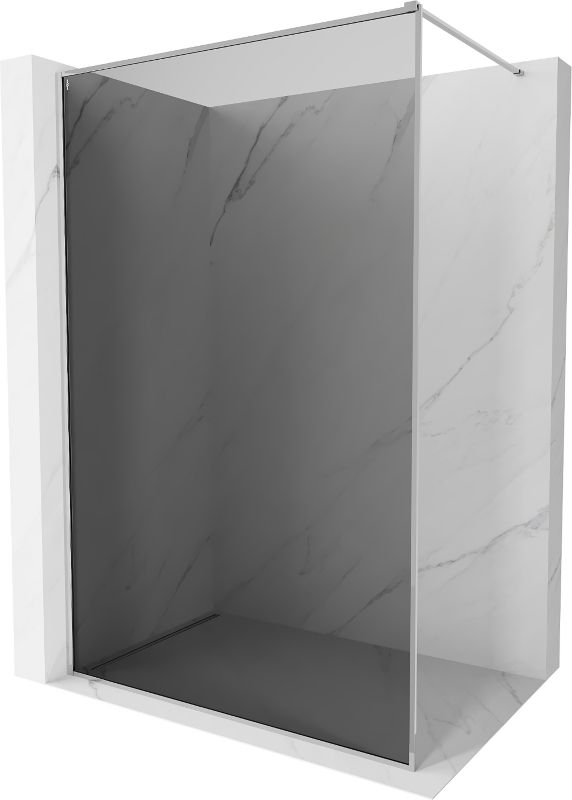 Ścianka prysznicowa walk-in Mexen Kioto-F grafit chrom 110x202 cm 1 szt.