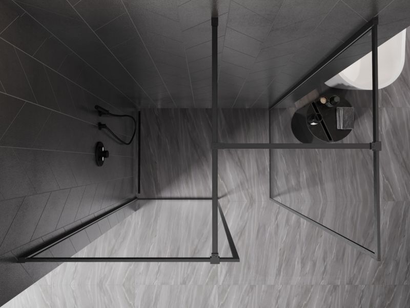 Ścianka prysznicowa walk-in Mexen Kioto-F gun gray 100 x 70 cm 1 szt.