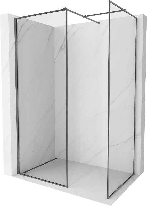 Ścianka prysznicowa walk-in Mexen Kioto-F gun gray 115x100 1 szt.