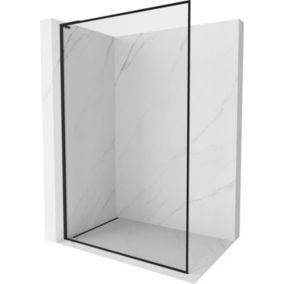 Ścianka prysznicowa walk-in Mexen Kioto-F L czarna 80x202 cm 1 szt.