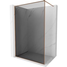 Ścianka prysznicowa walk-in Mexen Kioto-F różowe złoto 110x202 cm 1 szt.