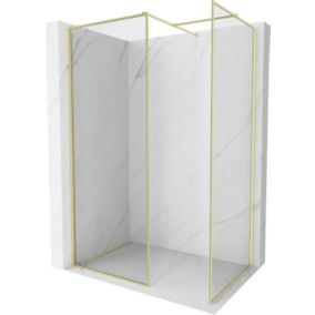 Ścianka prysznicowa walk-in Mexen Kioto-F złota 170x115 1 szt.