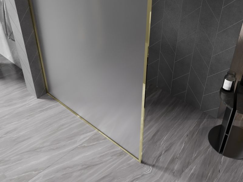 Ścianka prysznicowa walk-in Mexen Kioto-F złota 70x202 1 szt.