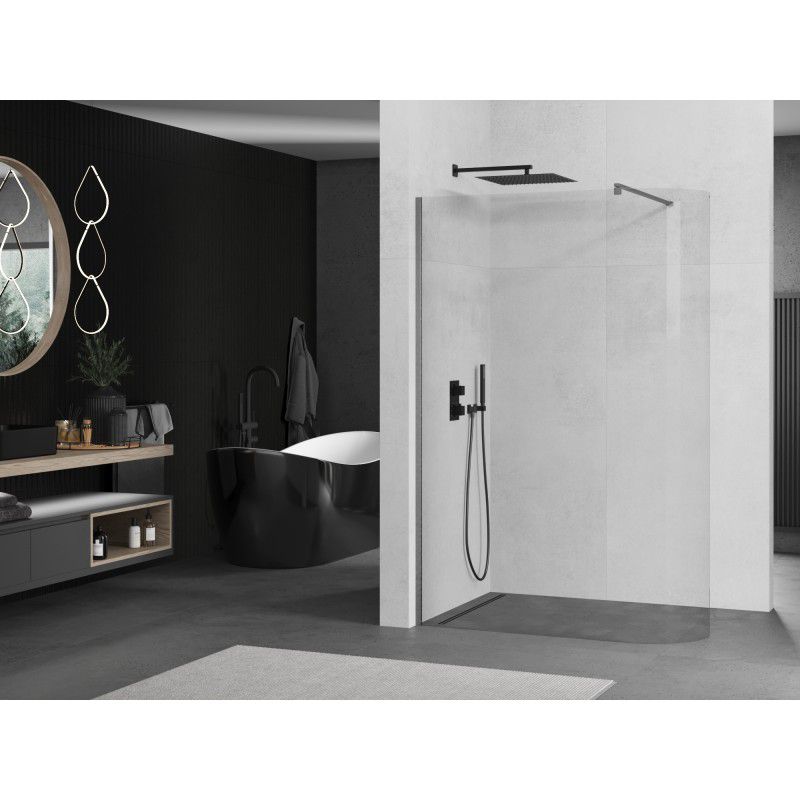 Ścianka prysznicowa walk-in Mexen Kioto gun gray 140x200 1 szt.