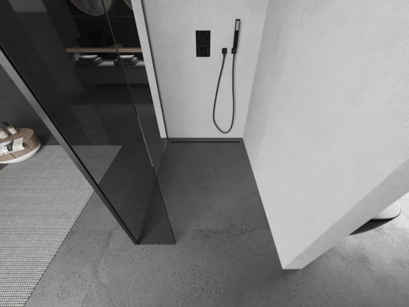 Ścianka prysznicowa walk-in Mexen Kioto gun gray 140x40 1 szt.