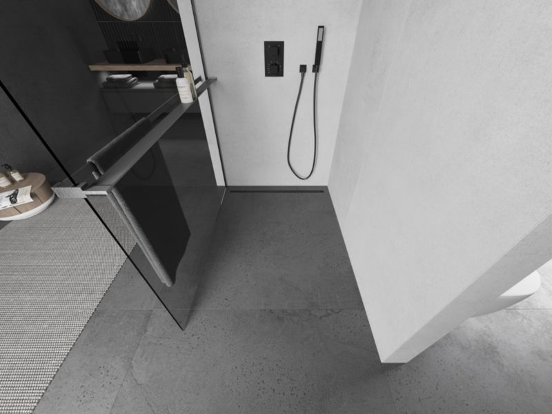 Ścianka prysznicowa walk-in Mexen Kioto+ gun gray 75x200 cm 1 szt.