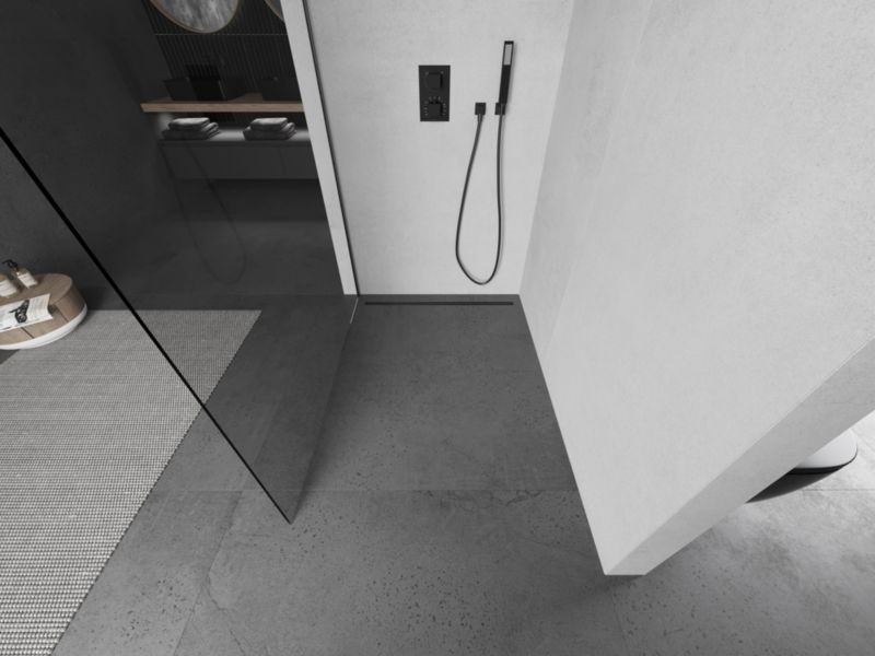 Ścianka prysznicowa walk-in Mexen Kioto gun gray 95x200 cm 1 szt.