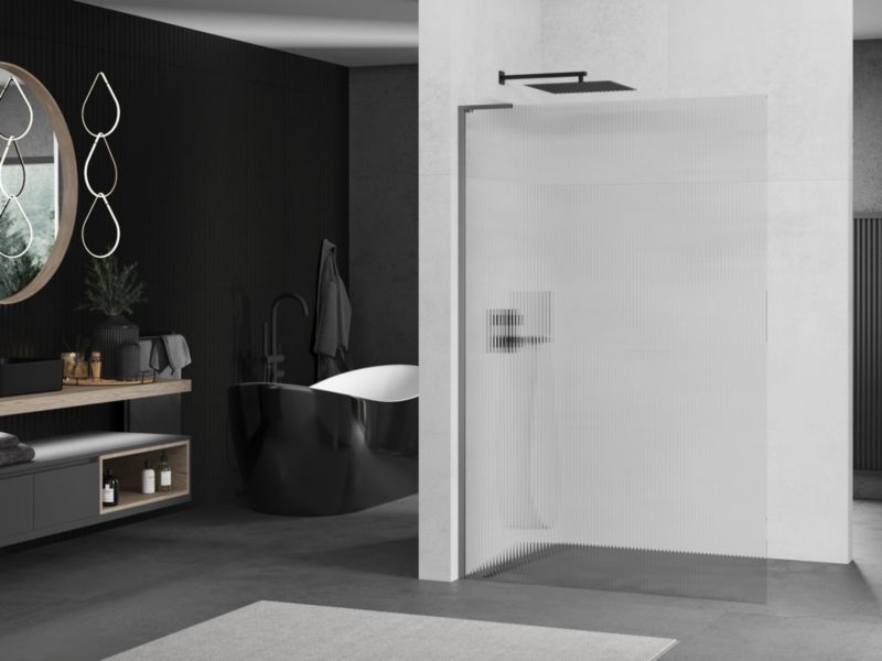 Ścianka prysznicowa walk-in Mexen Kioto gun metal 120x200 cm 1 szt.