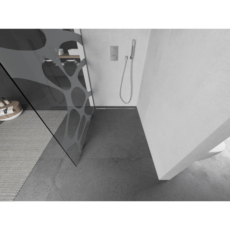 Ścianka prysznicowa walk-in Mexen Kioto L biały wzór 70x200 cm  800-070-103-01-97 1 szt.