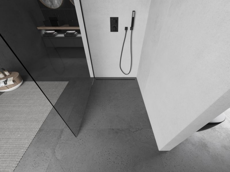 Ścianka prysznicowa walk-in Mexen Kioto L czarna 85x200 cm 800-085-103-70-00 1 szt.