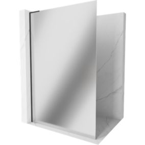 Ścianka prysznicowa walk-in Mexen Kioto L czarna 90x200 cm 1 szt.