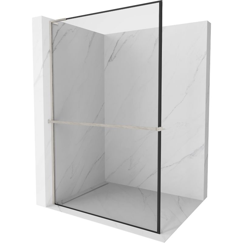 Ścianka prysznicowa walk-in Mexen Kioto+ L czarna 90x200 cm 1 szt.